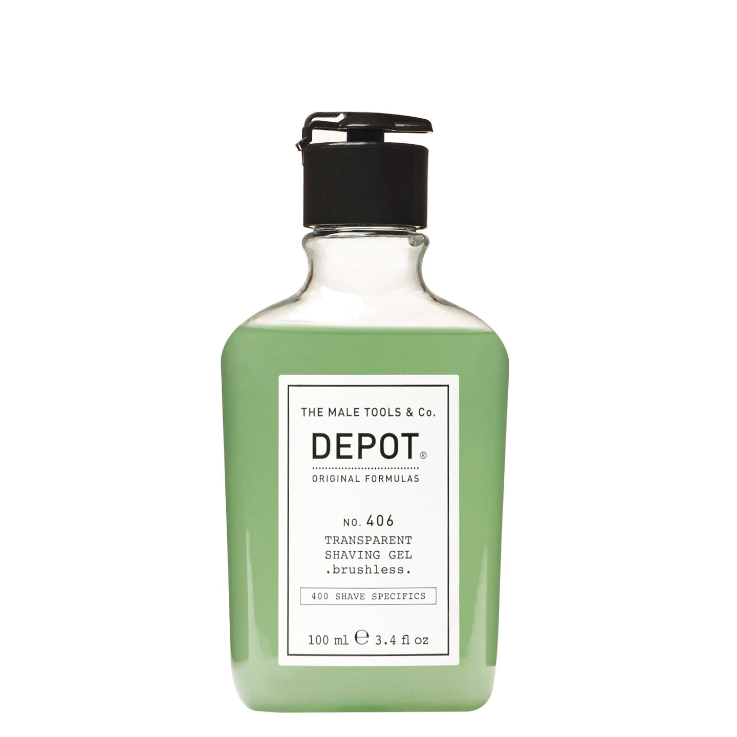 406 TRANSPARENT SHAVING GEL BRUSHLESS